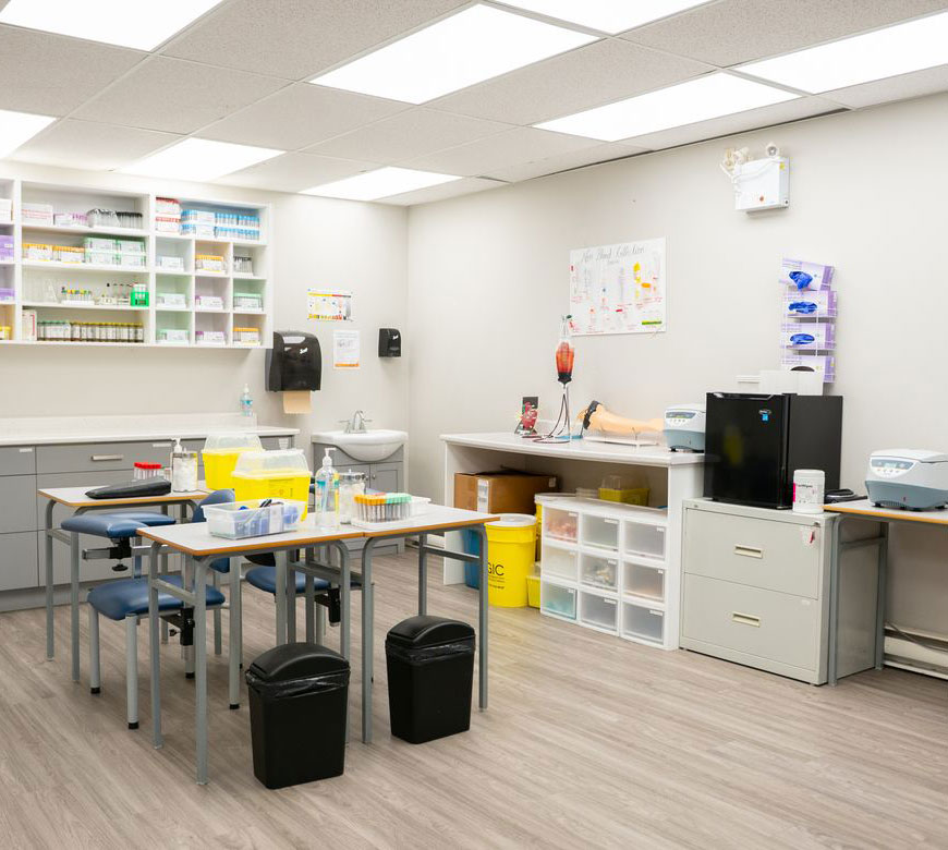 A laboratory in need of clinical waste disposal in Harris County, TX